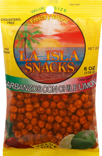 Island Snacks Value Size Garbanzos Con Chile Limon 6 oz