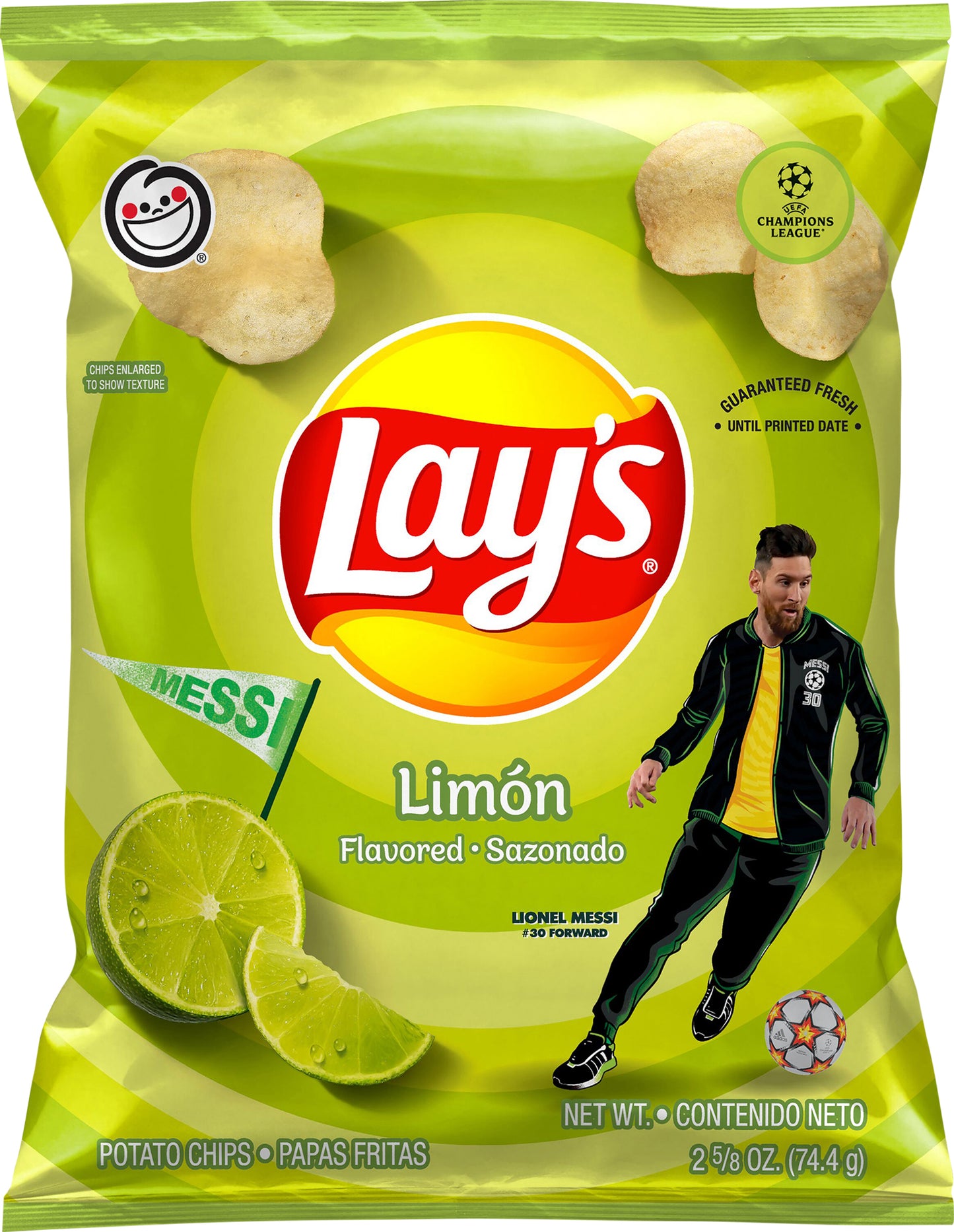 Lay's Potato Chips Limon Flavored 2 5/8 Oz