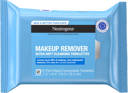 Neutrogena Makeup Remover Cleansing Towelettes & Face Wipes, 25 ct
