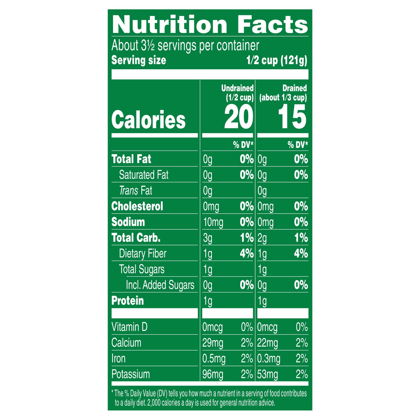 Del Monte No Salt Added French Style Green Beans 14.5 oz Can