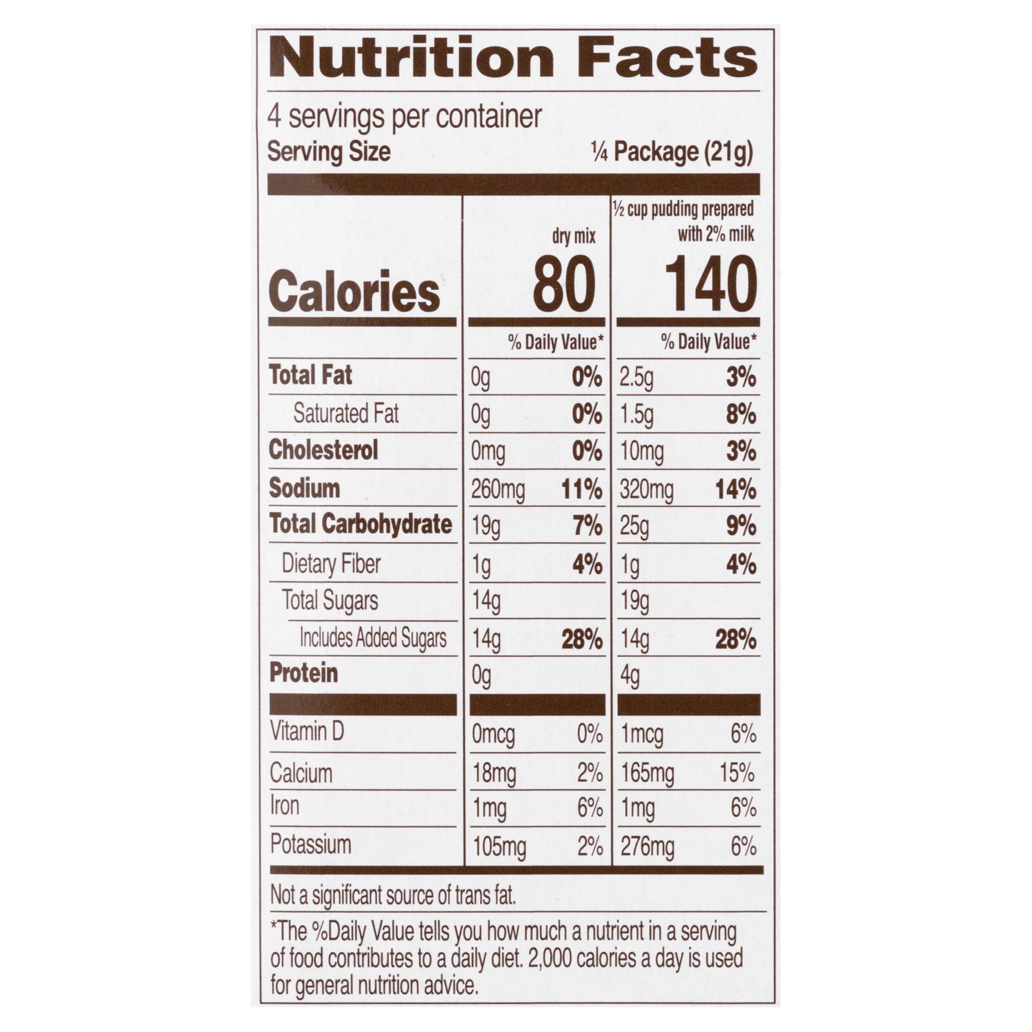 Dove Dark Chocolate Pudding & Pie Filling 3.03 oz