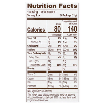Dove Dark Chocolate Pudding & Pie Filling 3.03 oz