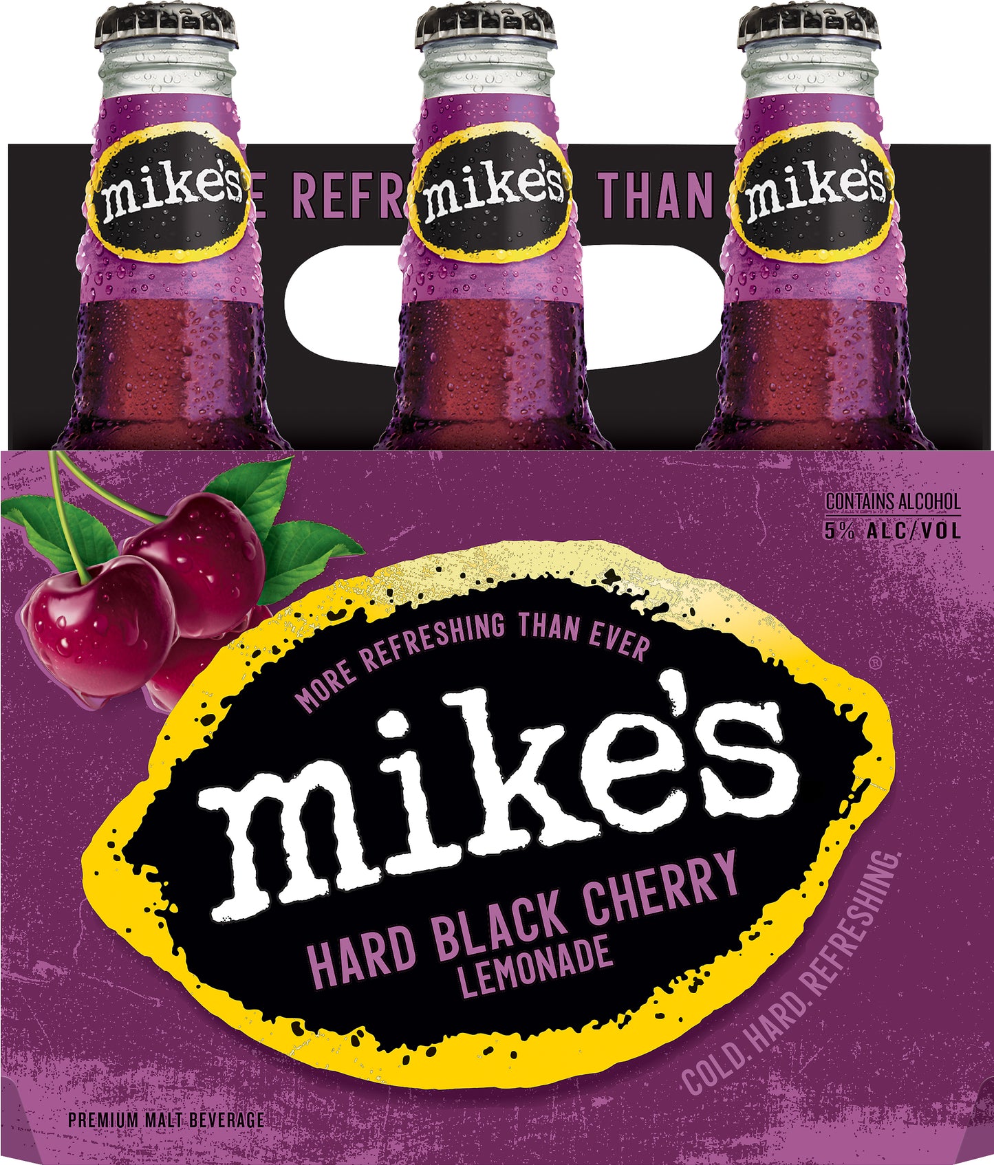 Mike's Premium Malt Beverage Hard Black Cherry Lemonade Beer 6 ea