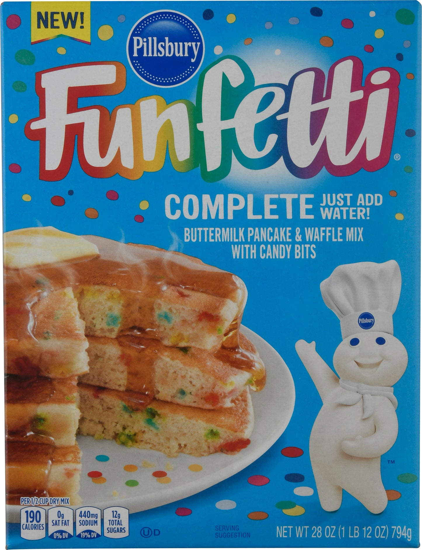 Pillsbury Funfetti Complete Buttermilk Pancake & Waffle Mix 28 oz