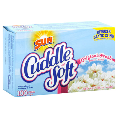 Sun Cuddle Fabric Softener Sheets 100 ea