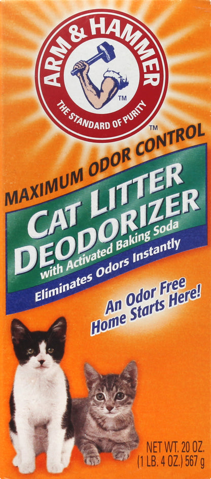 Arm & Hammer with Activated Baking Soda Cat Litter Deodorizer 20 oz