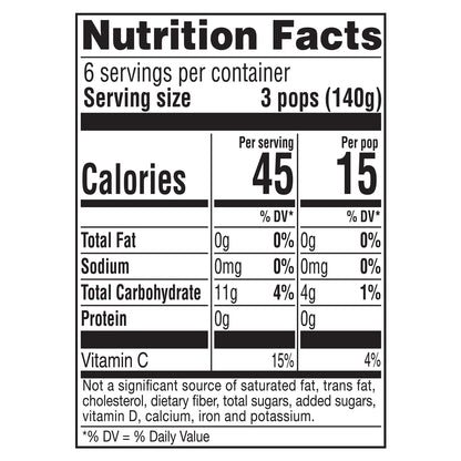 Popsicle 18 Pack Tropicals Ice Pops 18 29.7 fl oz 18 ea Box