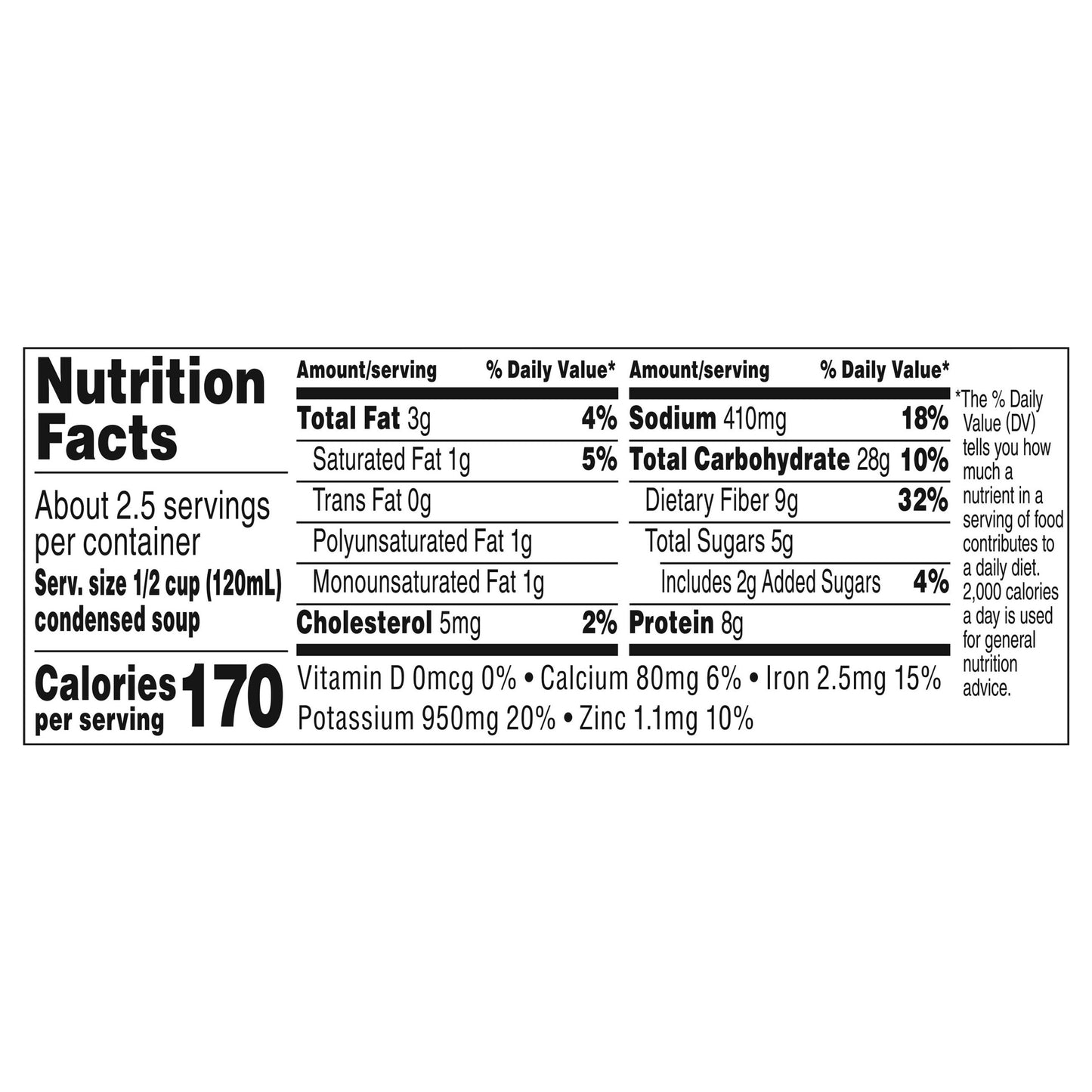Campbell's Healthy Request Bean with Bacon Condensed Soup 11.25 oz