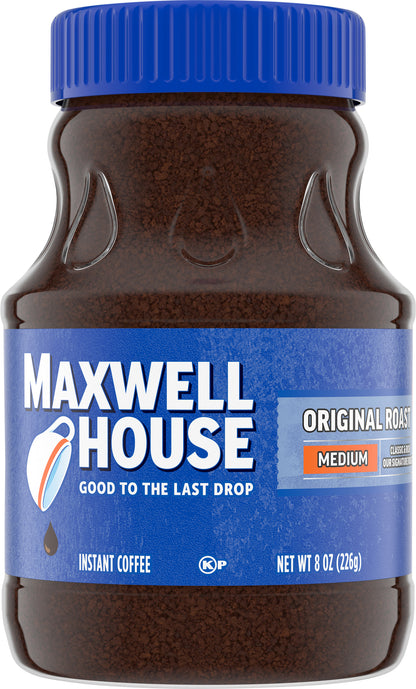Maxwell House Medium Original Roast Instant Coffee 8 oz Jar