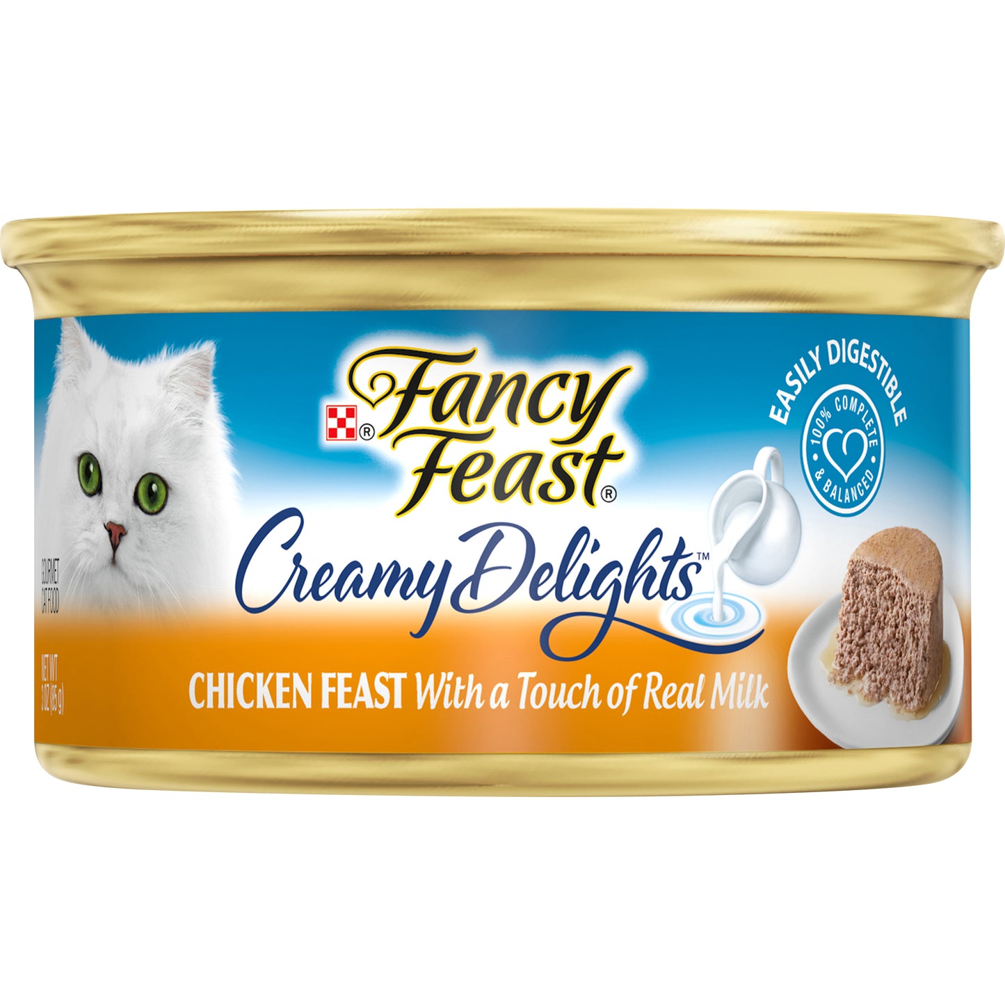 Purina Fancy Feast Pate Creamy Delights Chicken Feast With A Touch Of Real Milk