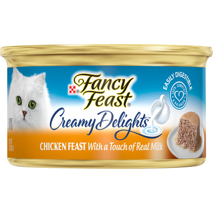 Purina Fancy Feast Pate Creamy Delights Chicken Feast With A Touch Of Real Milk