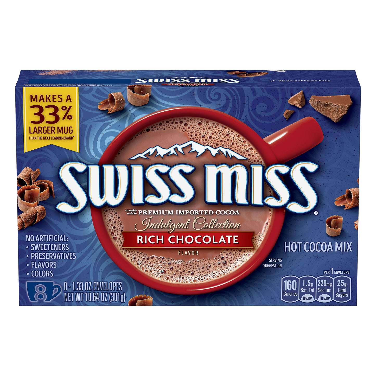 Swiss Miss Indulgent Collection Rich Chocolate Flavor Hot Cocoa Mix 8 ea