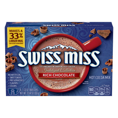Swiss Miss Indulgent Collection Rich Chocolate Flavor Hot Cocoa Mix 8 ea