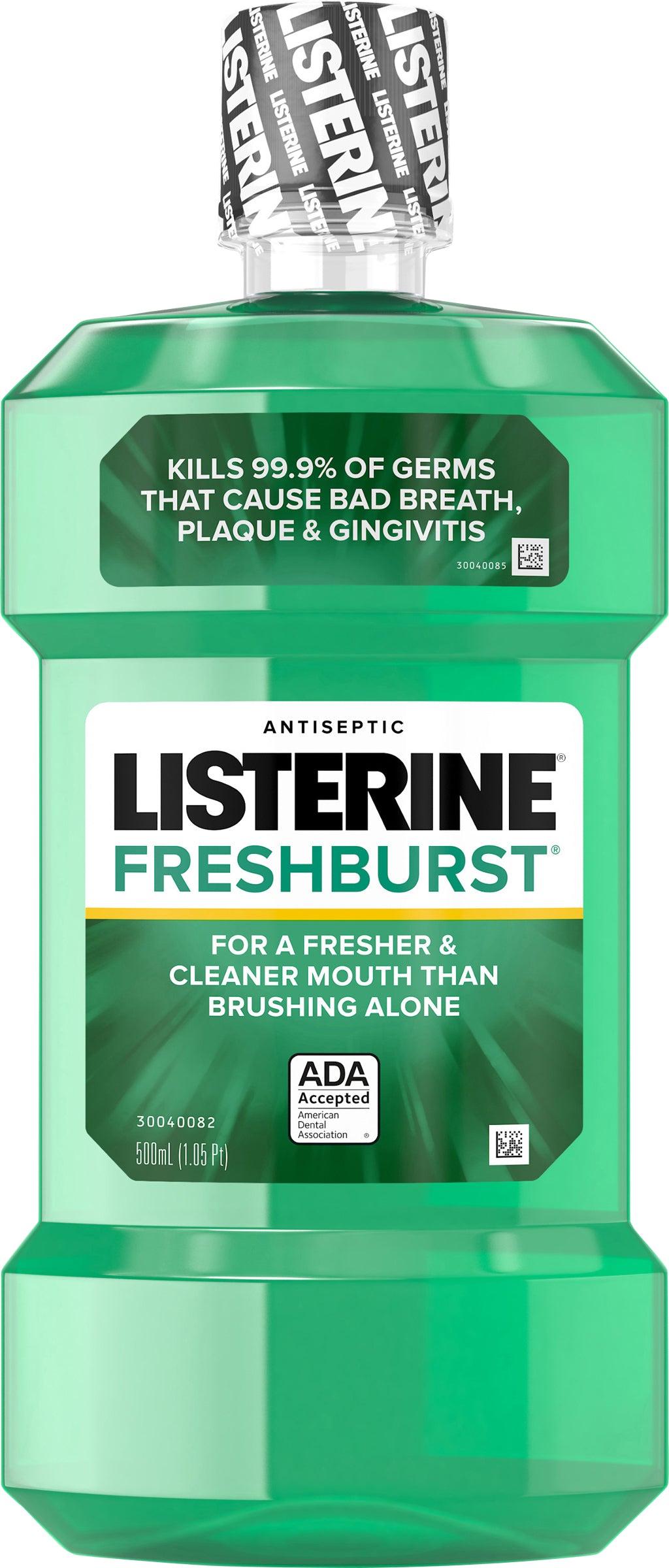 Listerine Freshburst Antiseptic Bad Breath Spearmint Mouthwash, 500 mL
