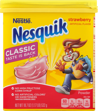 Nesquick Strawberry Drink Mix 18.7 oz