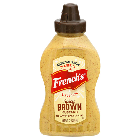 Frenchs Brown Spicy Mustard 12 oz