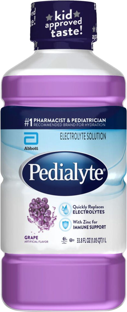 Pedialyte Grape Electrolyte Solution 33.8 fl oz