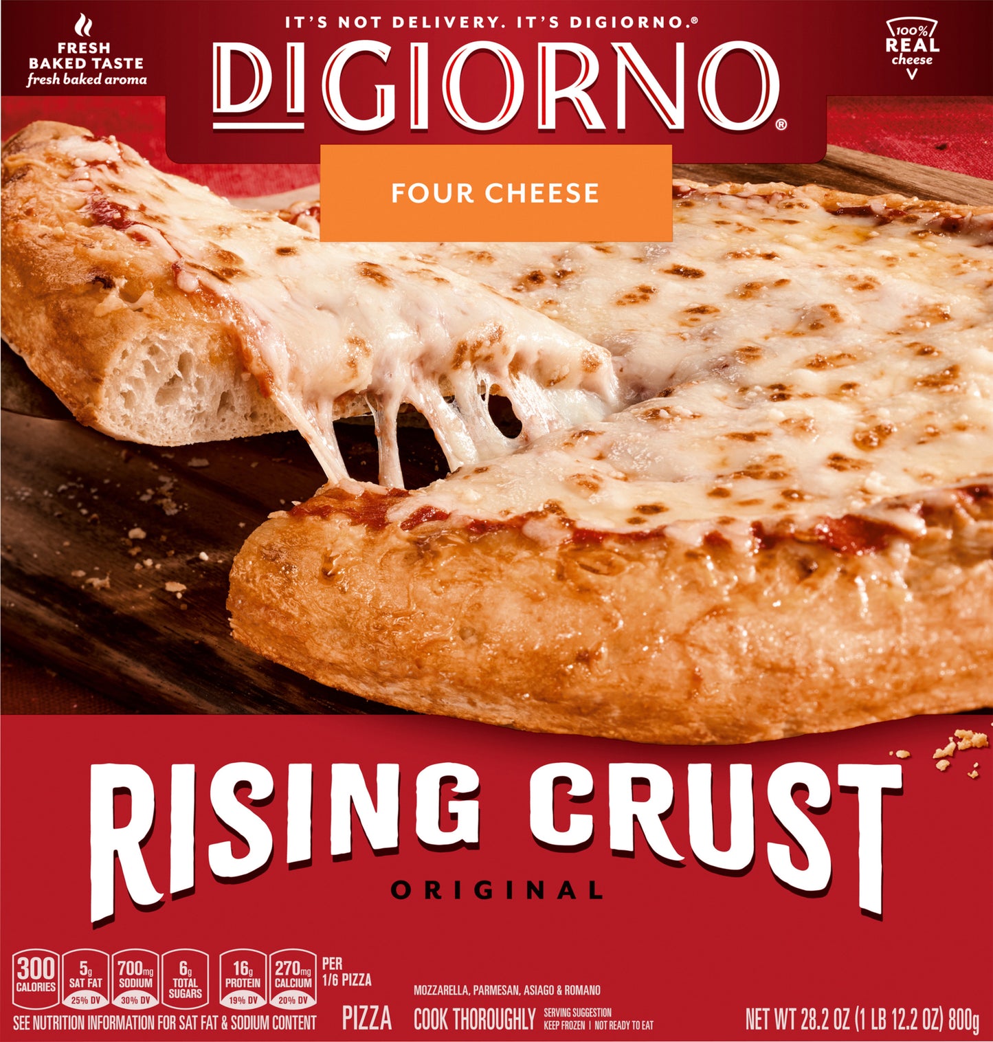 Digiorno Original Rising Crust Four Cheese Pizza 28.2 oz Box