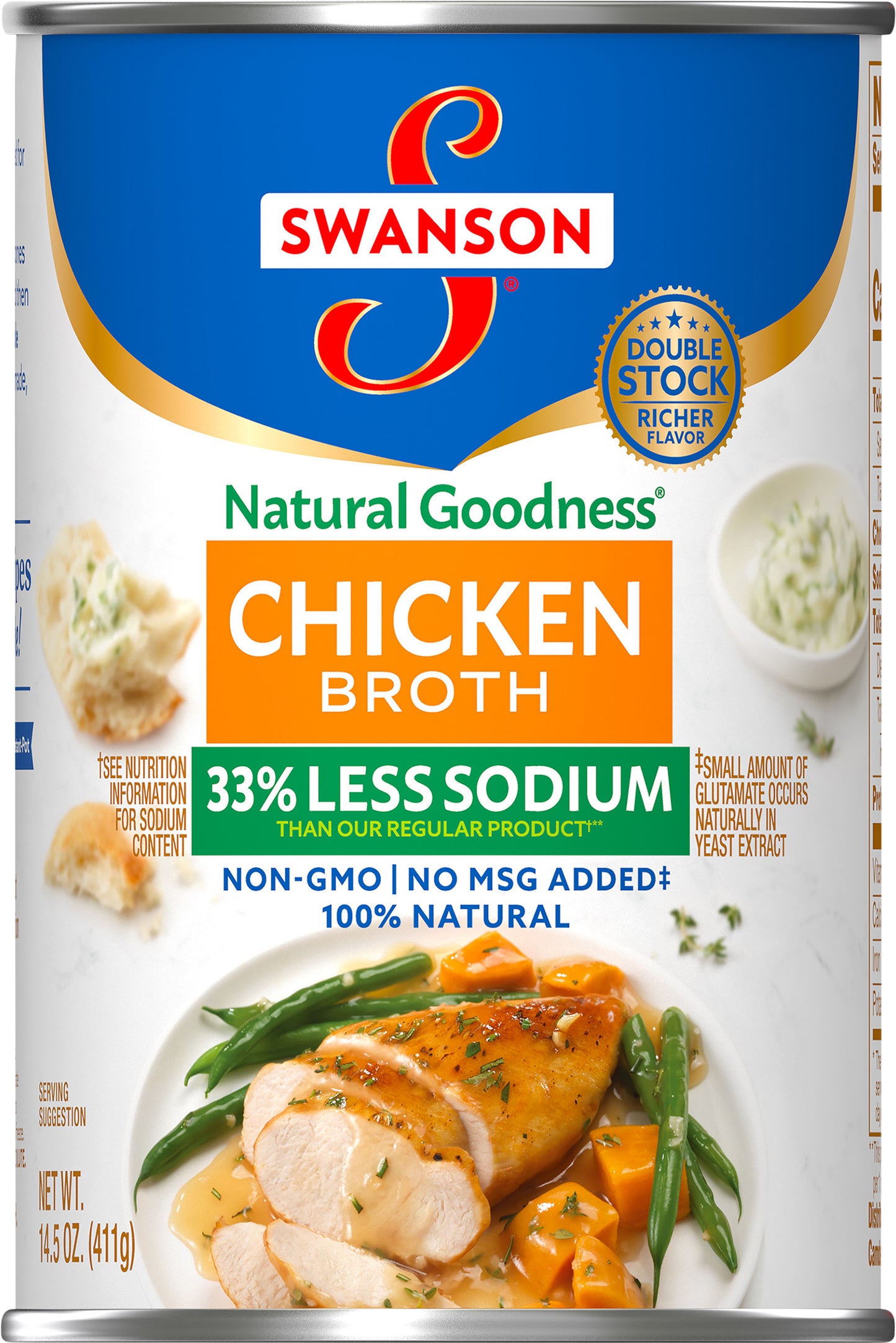 Swanson Natural Goodness 33% Less Sodium Chicken Broth 14.5 oz