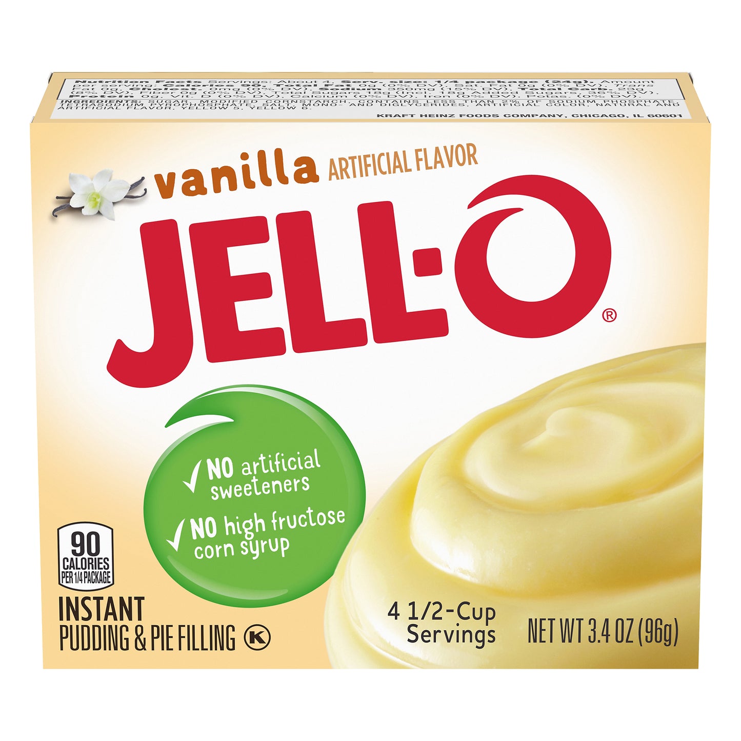 Jell O Instant Vanilla Pudding & Pie Filling 3.4 oz