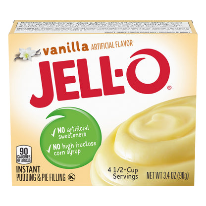 Jell O Instant Vanilla Pudding & Pie Filling 3.4 oz