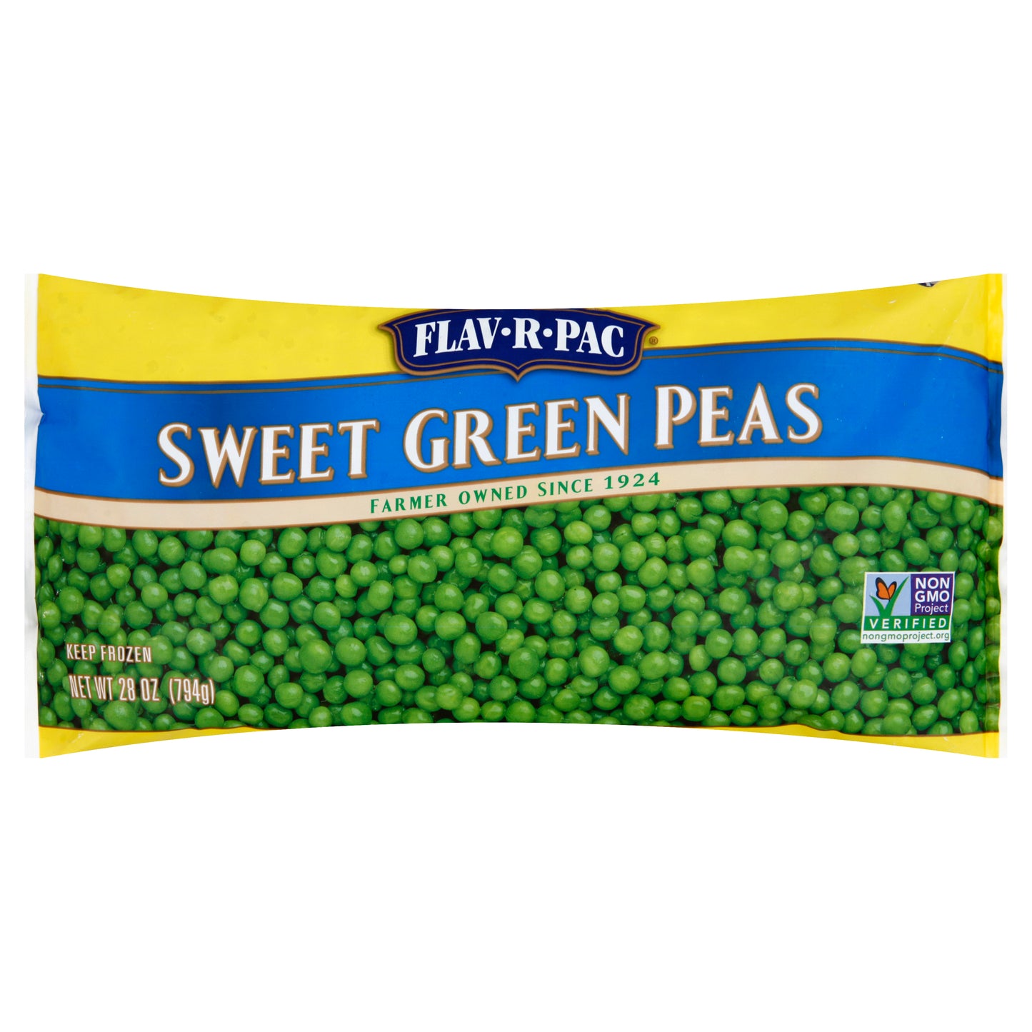 Flav R Pac Green Peas 28 oz
