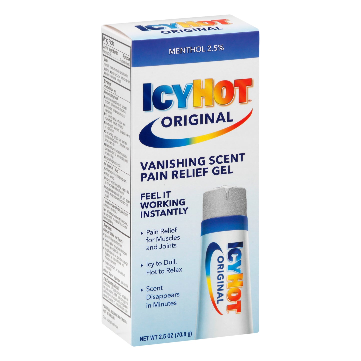 IcyHot Original Vanishing Scent Pain Relief Gel 2.5 oz