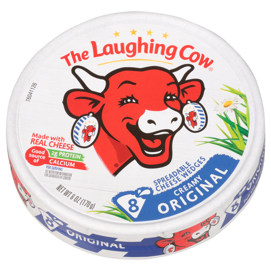 The Laughing Cow Creamy Original Spreadable Cheese Wedges 8 ea Cup\Tub