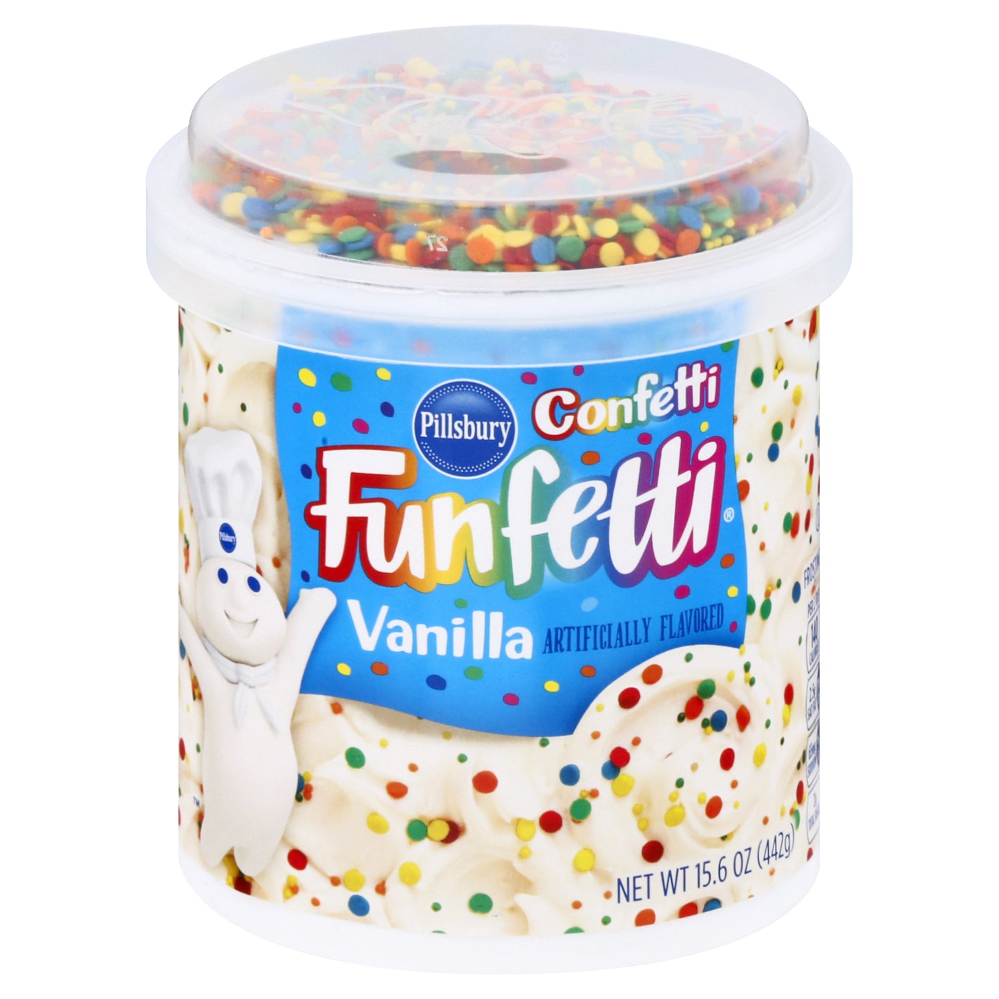 Pillsbury Confetti Funfetti Vanilla Frosting 15.6 oz