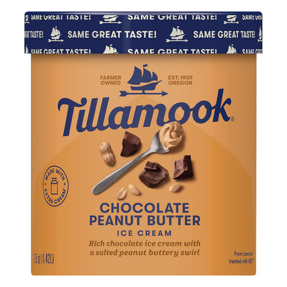 Tillamook Chocolate Peanut Butter Ice Cream 1.5 qt