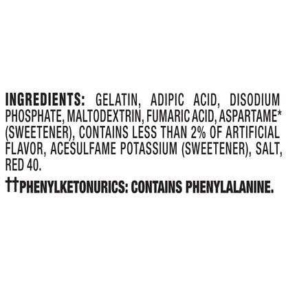Jell-O Sugar Free Strawberry Instant Gelatin Mix, 0.6 oz Box