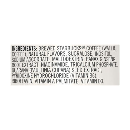 Starbucks Triple Shot Energy Coffee Beverage Zero Sugar Vanilla Flavor 15 Fl Oz