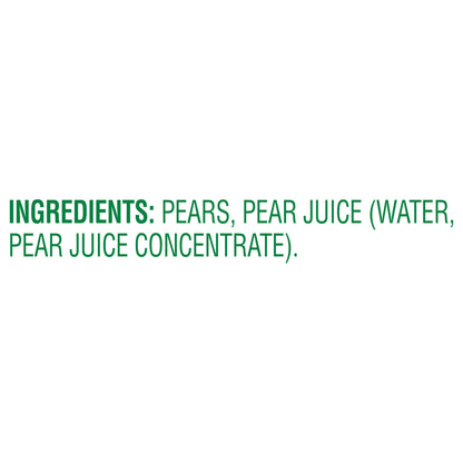 Del Monte 100% Juice Pear Halves 15 oz Can