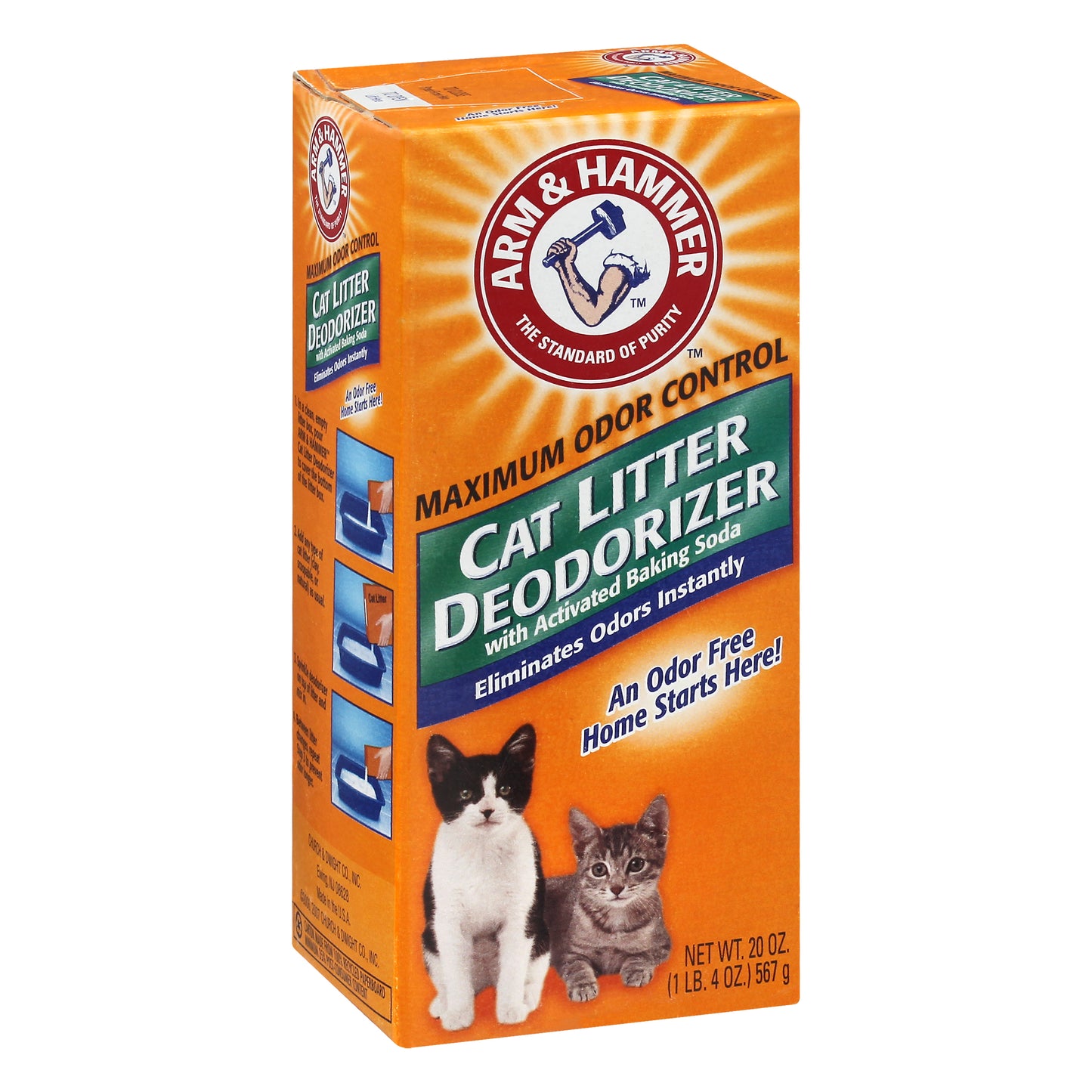 Arm & Hammer with Activated Baking Soda Cat Litter Deodorizer 20 oz
